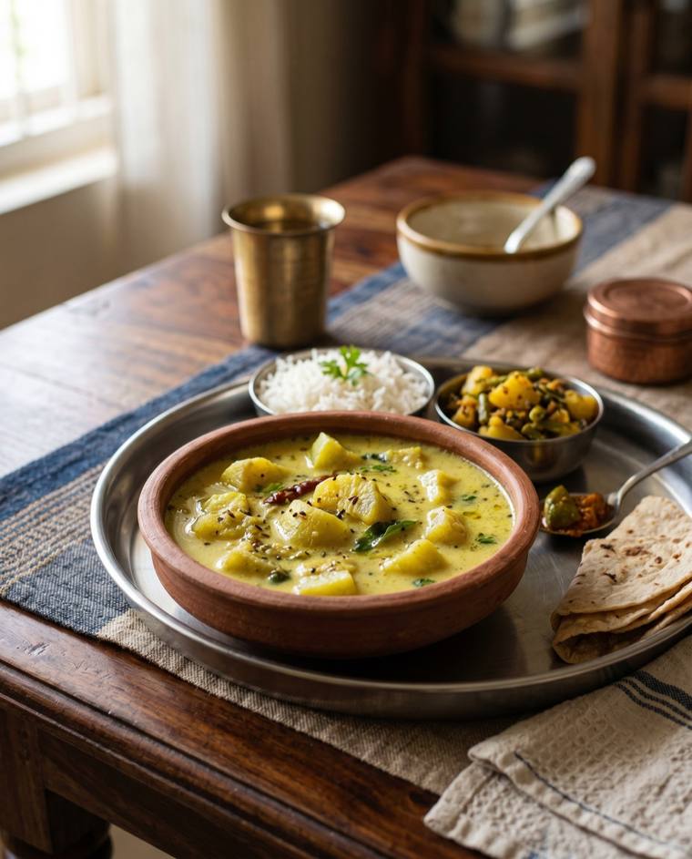 Khar, a Assam dish, 81 kcal per serving