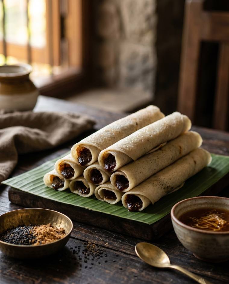 Til Pitha, a Assam dish, 256 kcal per serving