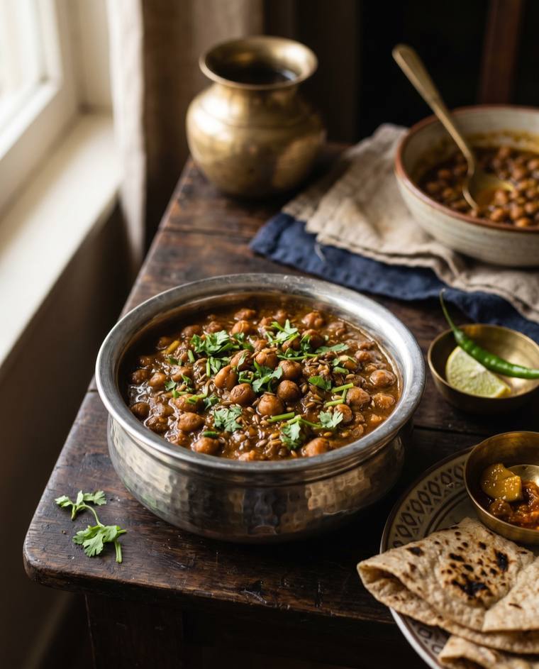 Ghugni, a Bihar dish, 191 kcal per serving