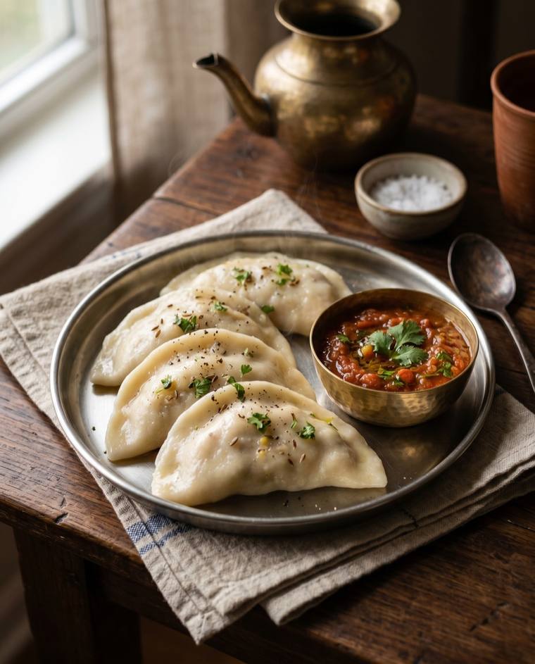 Dal Pitha, a Bihar dish, 202 kcal per serving
