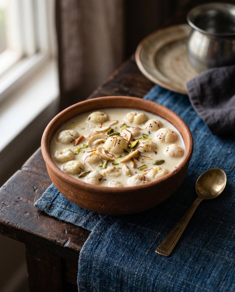 Makhana Kheer, a Bihar dish, 161 kcal per serving