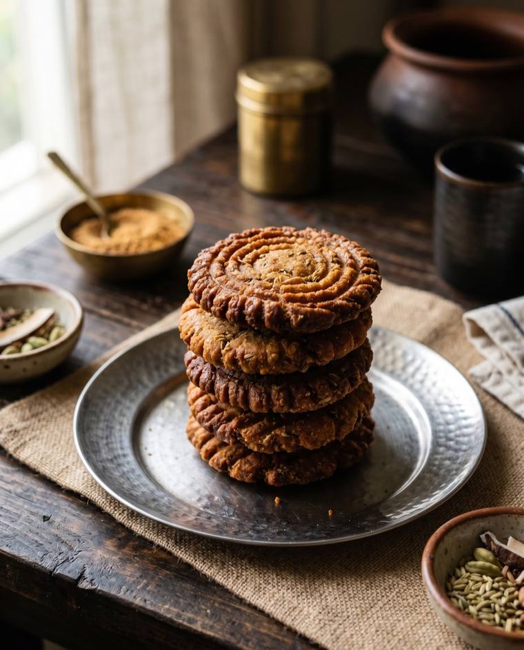 Thekua, a Bihar dish, 276 kcal per serving
