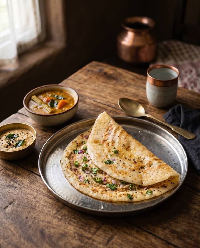 Chila, a Chhattisgarh dish, 203 kcal per serving