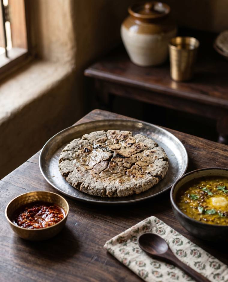 Bajra Rotla, a Gujarat dish, 209 kcal per serving