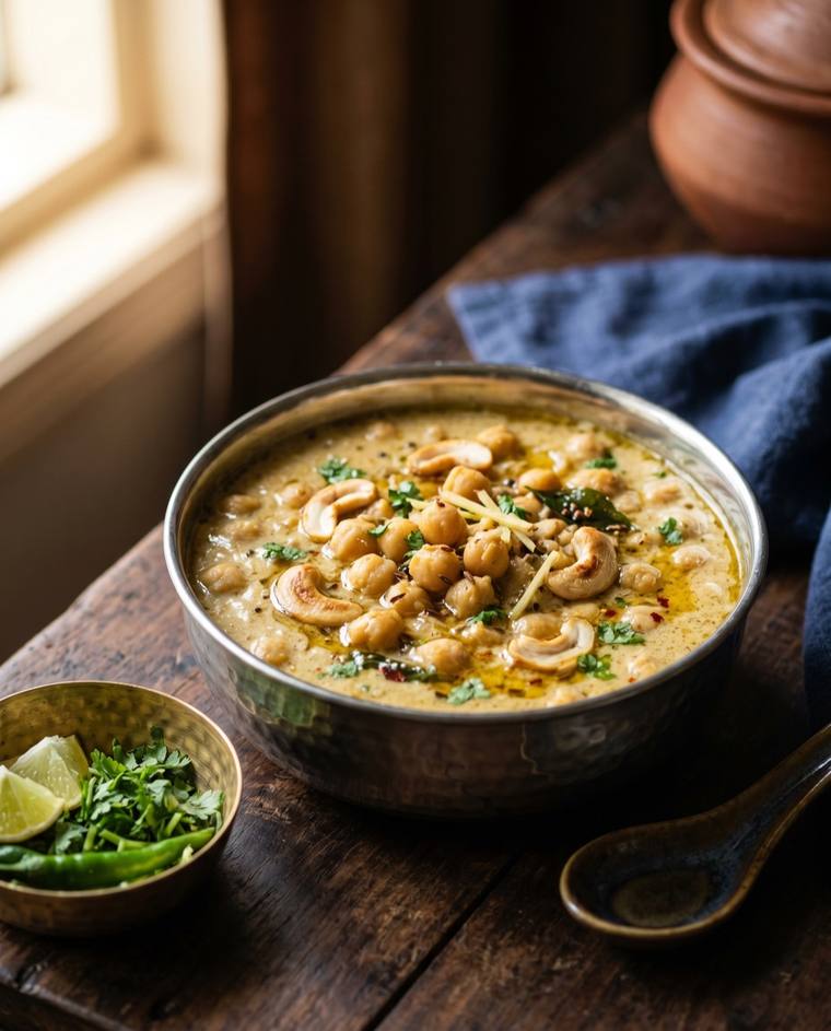 Chana Madra, a Himachal Pradesh dish, 236 kcal per serving