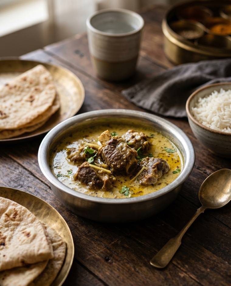 Mutton Palda, a Himachal Pradesh dish, 244 kcal per serving