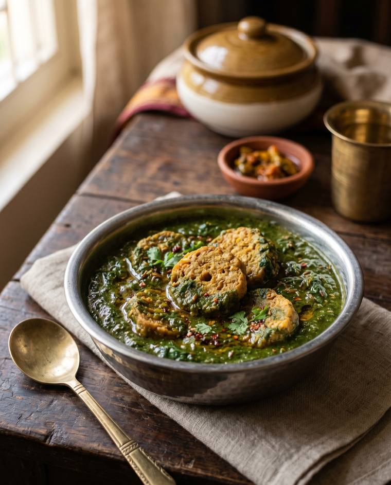 Sepu Vadi, a Himachal Pradesh dish, 153 kcal per serving