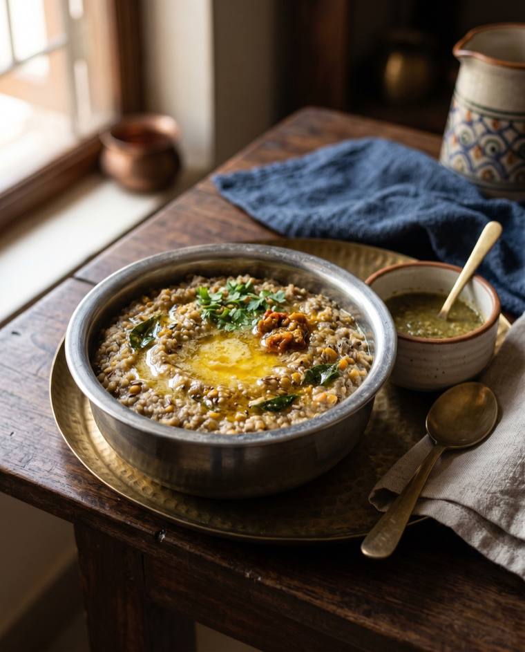 Bajra Khichdi, a Haryana dish, 201 kcal per serving