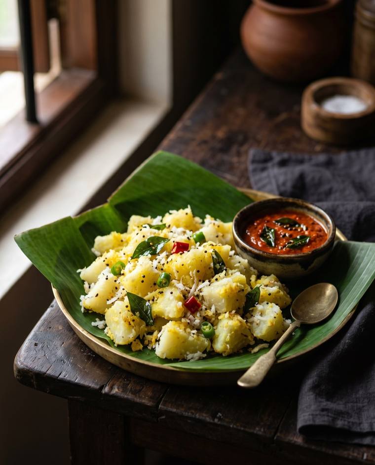 Kappa, a Kerala dish, 214 kcal per serving