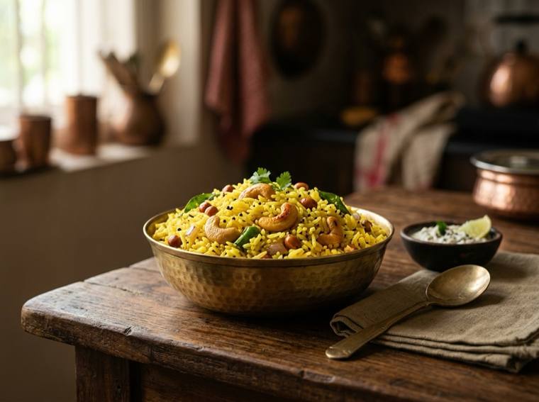 Chitranna, a Karnataka dish, 328 kcal per serving