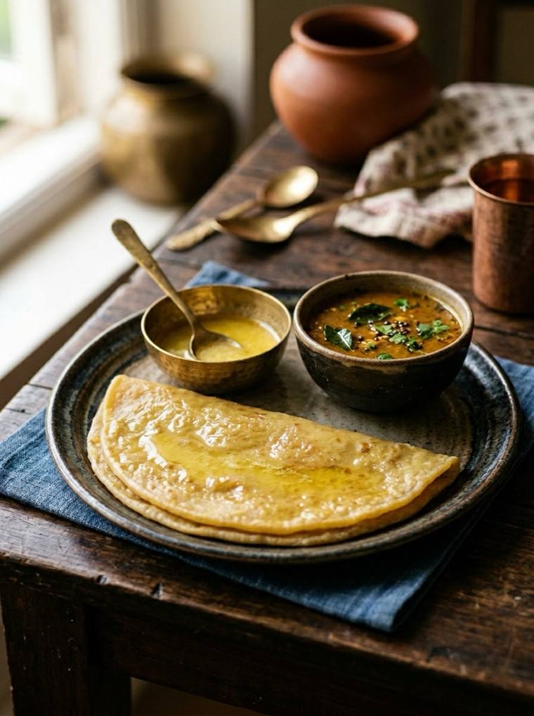 Obbattu, a Karnataka dish, 285 kcal per serving