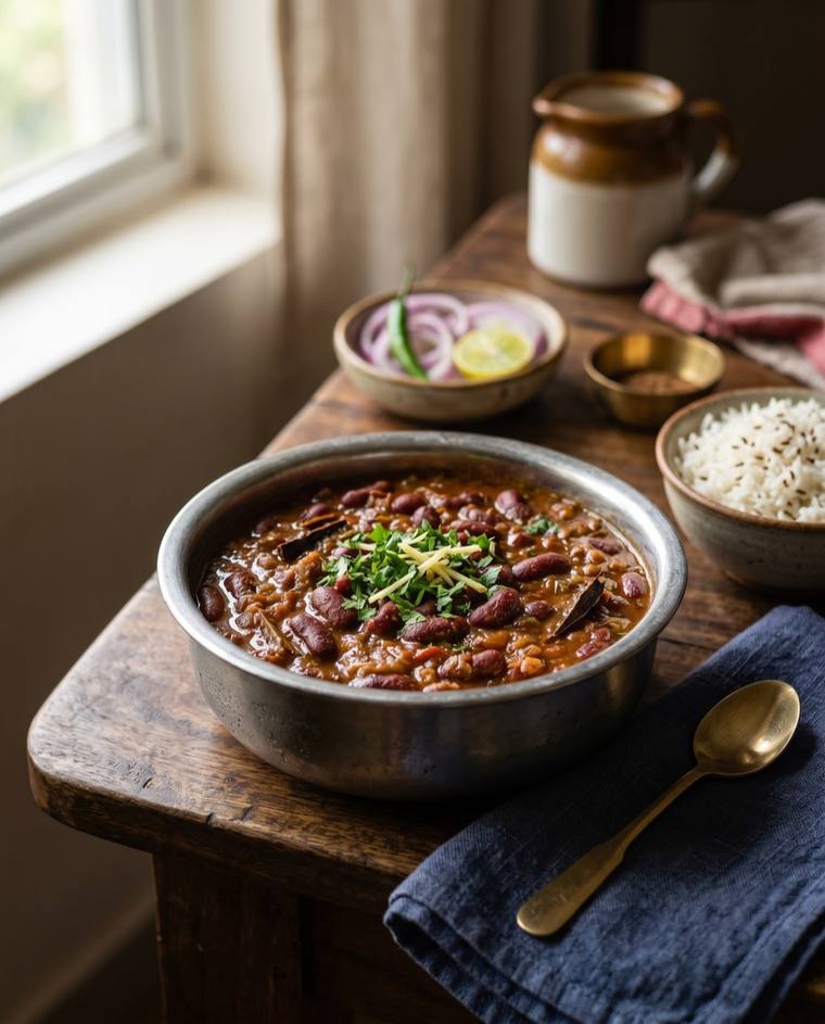 Kashmiri Rajma, a Jammu & Kashmir dish, 186 kcal per serving