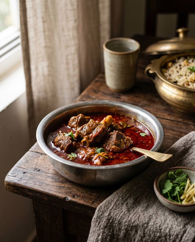 Rogan Josh, a Jammu & Kashmir dish, 277 kcal per serving