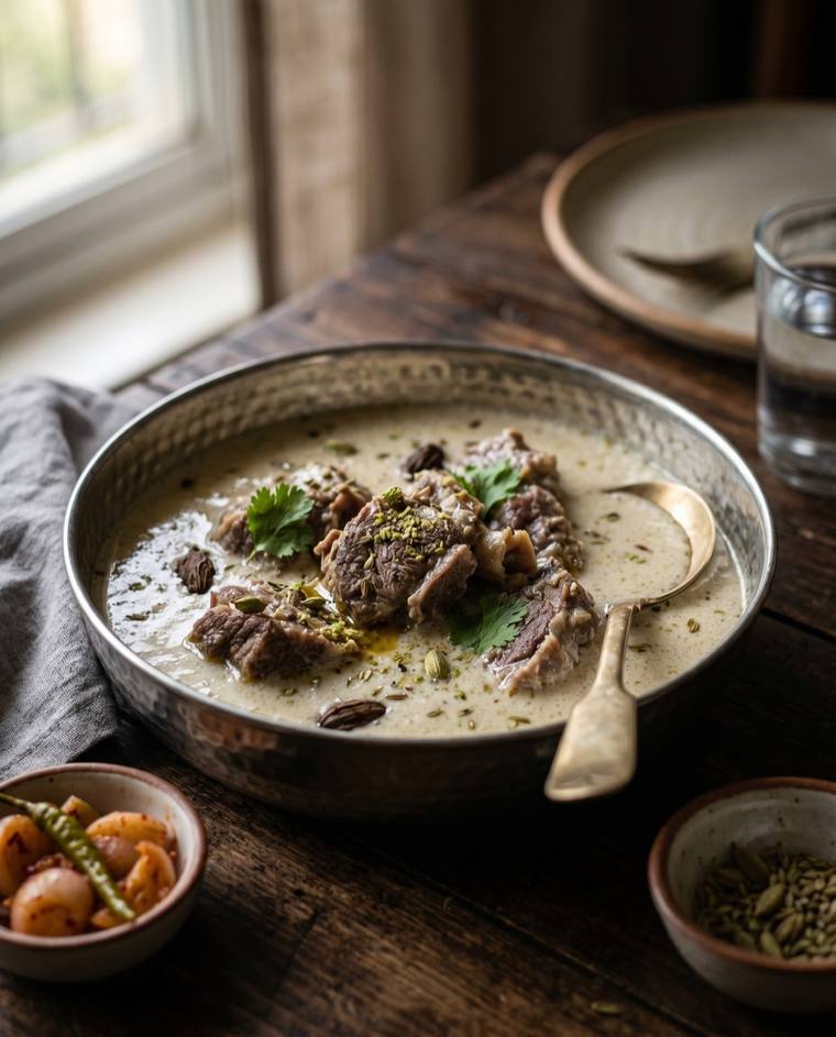Mutton Yakhni, a Jammu & Kashmir dish, 267 kcal per serving