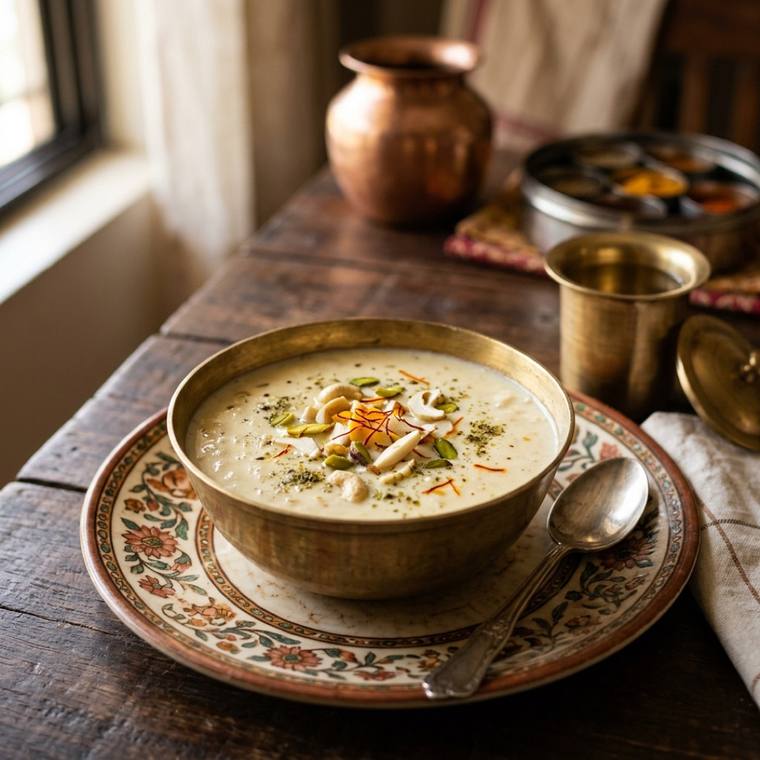 Basundi, a Maharashtra dish, 290 kcal per serving