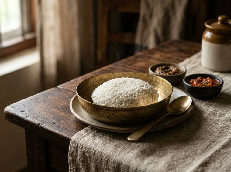 Putharo, a Meghalaya dish, 214 kcal per serving