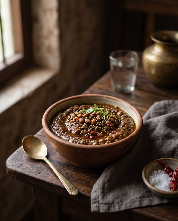 Tungrymbai, a Meghalaya dish, 84 kcal per serving