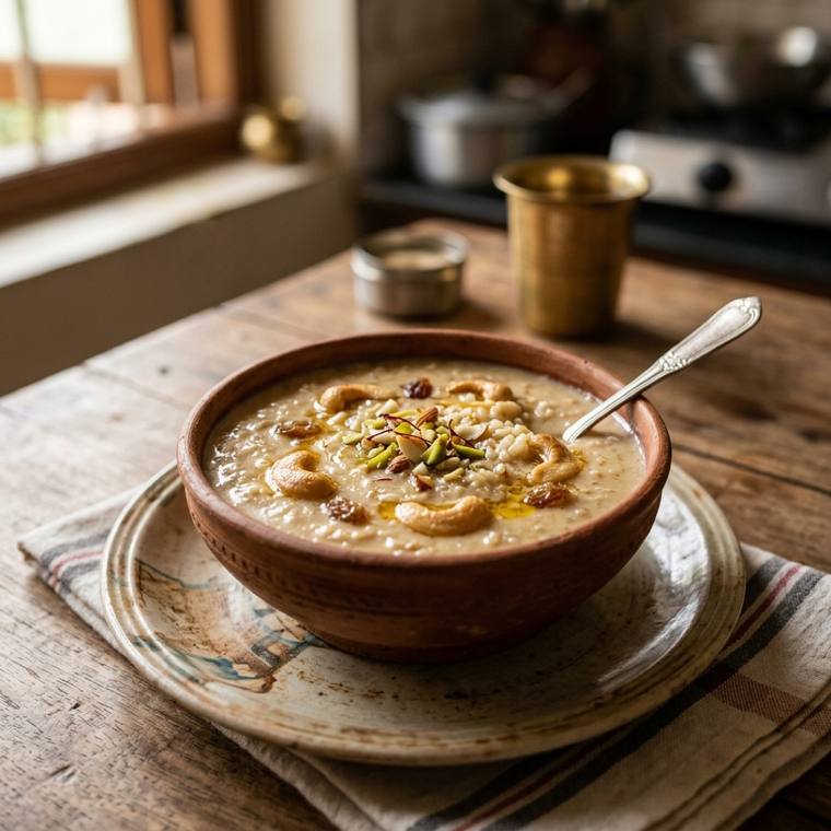 Payesh, a West Bengal dish, 411 kcal per serving