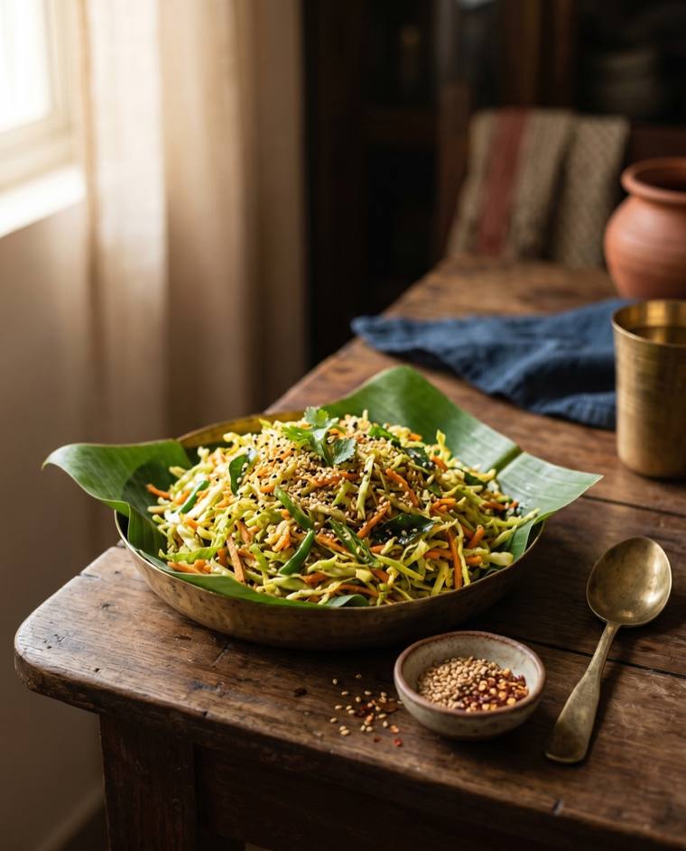 Singju, a Manipur dish, 40 kcal per serving