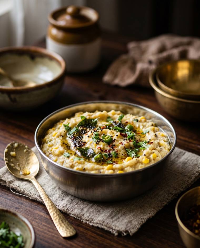Bhutte ka Kees, a Madhya Pradesh dish, 104 kcal per serving