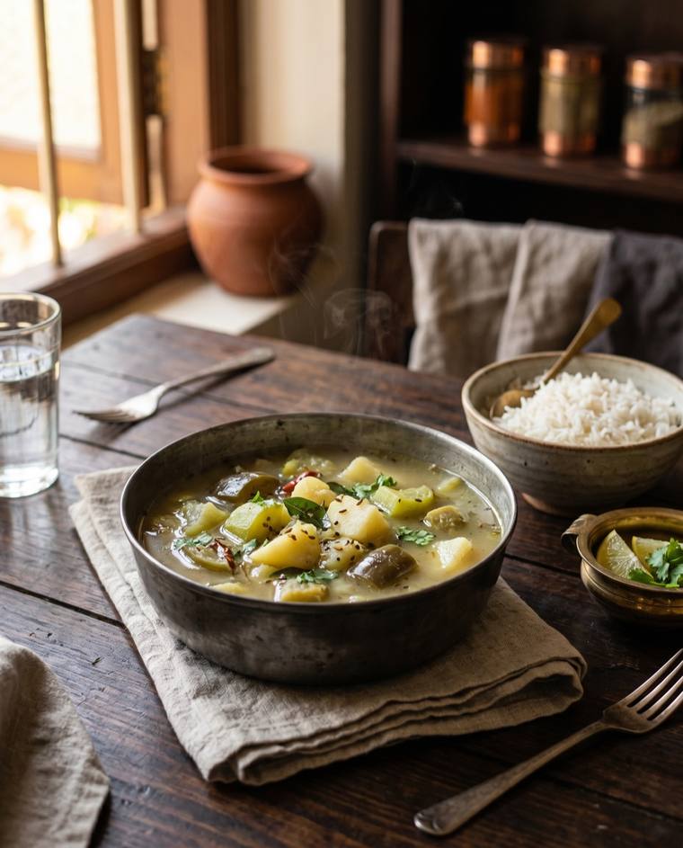 Santula, a Odisha dish, 62 kcal per serving