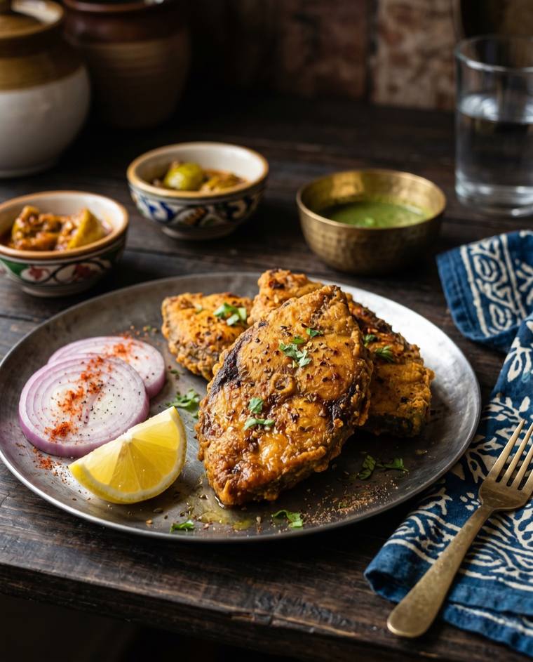 Amritsari Fish, a Punjab dish, 256 kcal per serving