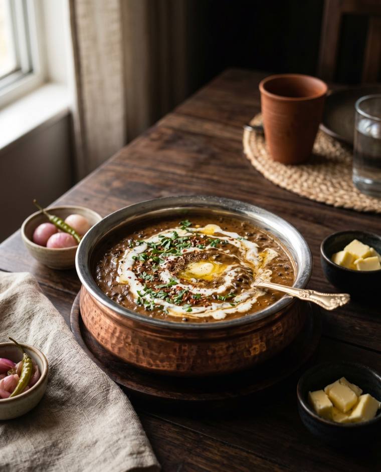 Dal Makhani, a Punjab dish, 243 kcal per serving
