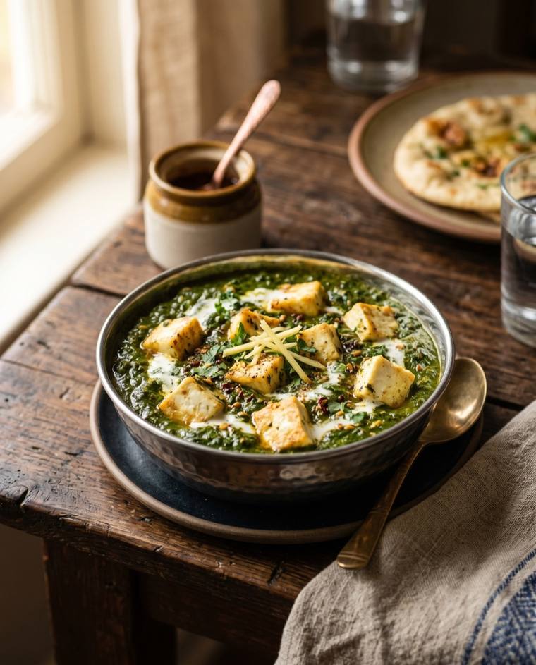 Palak Paneer, a Punjab dish, 268 kcal per serving