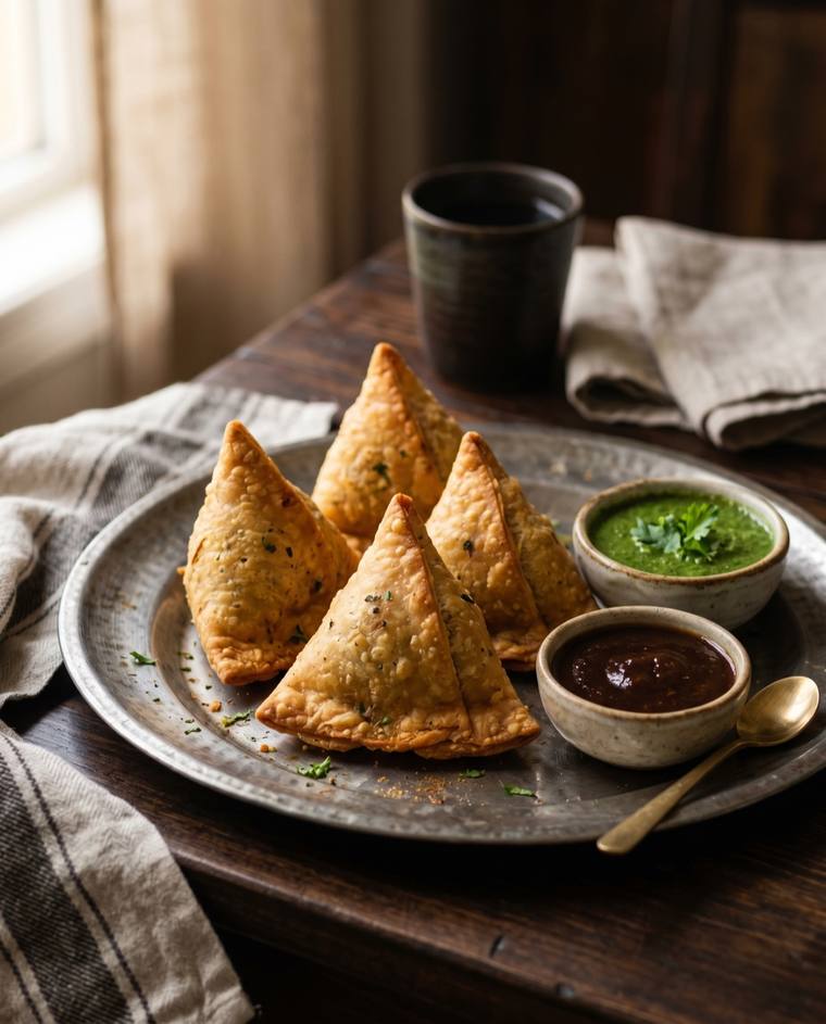 Samosa, a Punjab dish, 243 kcal per serving
