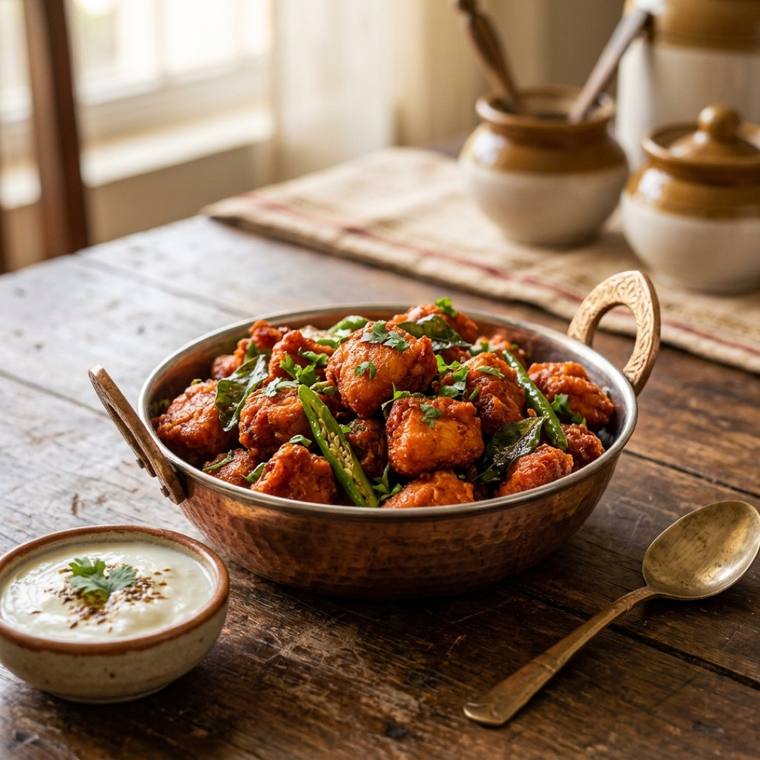 Chicken 65, a Andhra Pradesh dish, 457 kcal per serving