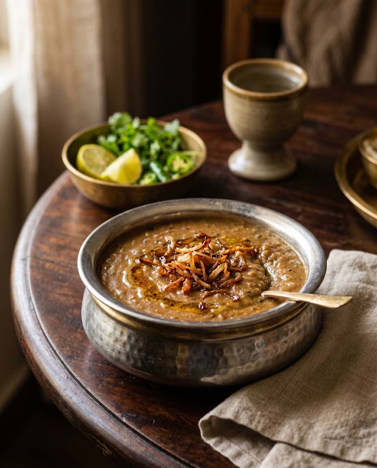 Haleem, a Telangana dish, 432 kcal per serving