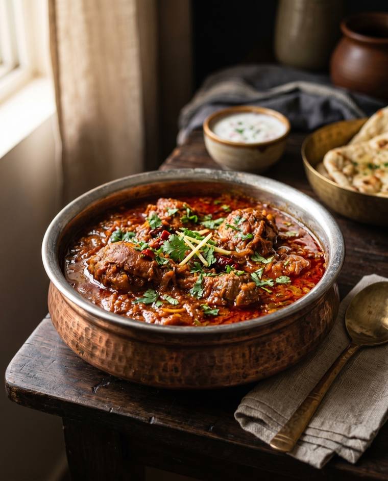 Kodi Kura, a Andhra Pradesh dish, 377 kcal per serving