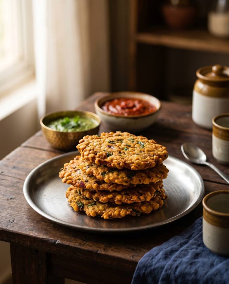 Masala Vada, a Andhra Pradesh dish, 265 kcal per serving