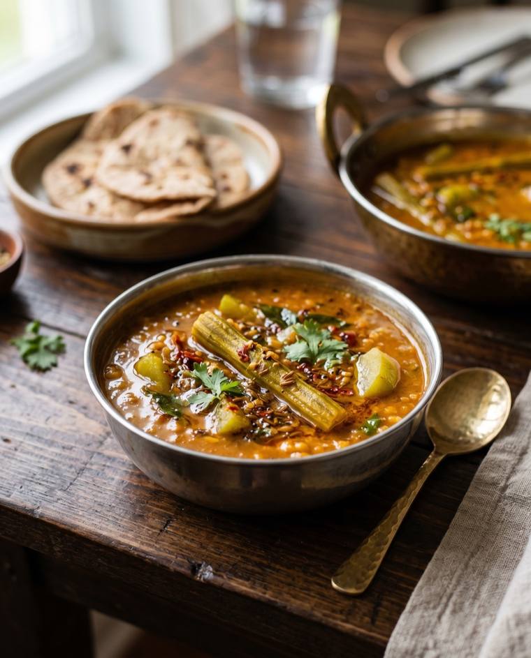 Sambar, a Tamil Nadu dish, 162 kcal per serving