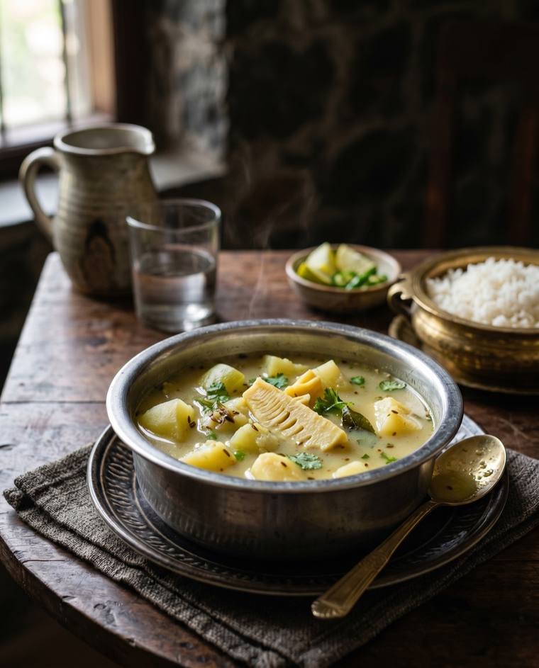 Chakhwi, a Tripura dish, 42 kcal per serving