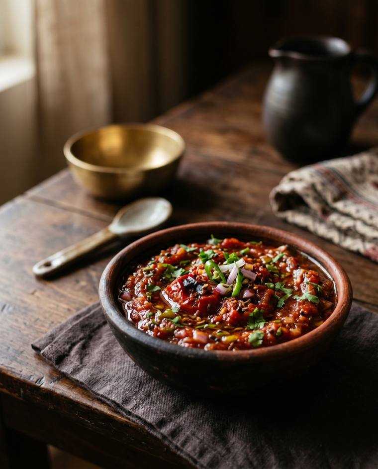 Mosdeng Serma, a Tripura dish, 11 kcal per serving