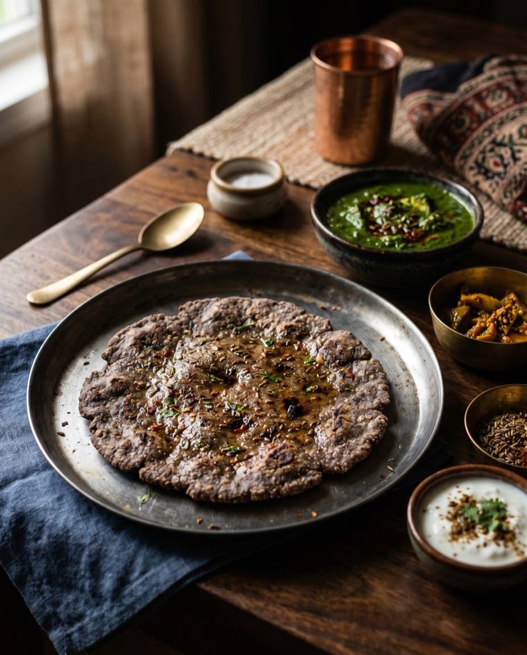 Mandua Roti, a Uttarakhand dish, 193 kcal per serving