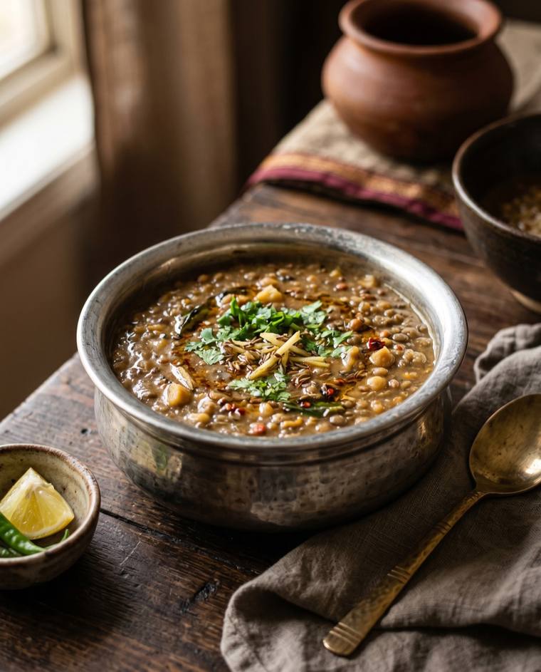 Phaanu, a Uttarakhand dish, 162 kcal per serving