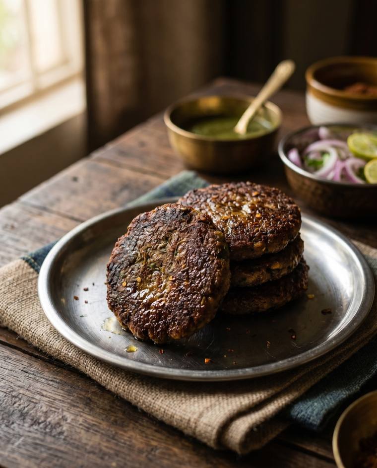 Shami Kebab, a Uttar Pradesh dish, 241 kcal per serving